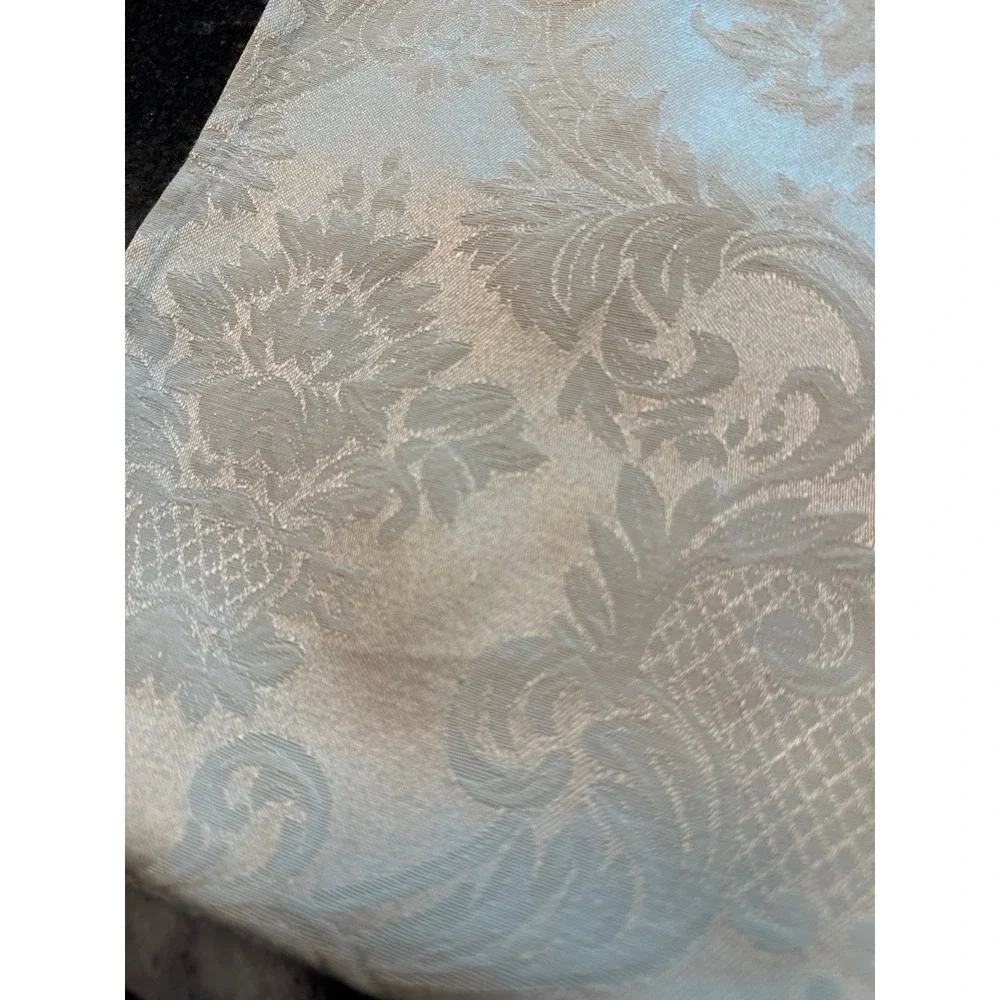 Vintage W-C Designs Cream Damask Table Linen Set - 2 Runners & 10 Napkins Y2K
